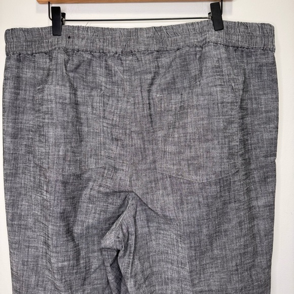 Reitman's Grey Wide Leg Cropped Pants Size 20 - Picture 5 of 9